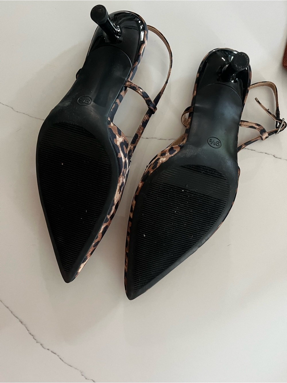 a new day Leopard-Print Pointed Slingback Heels - Brown/Black - Picture 2 of 6